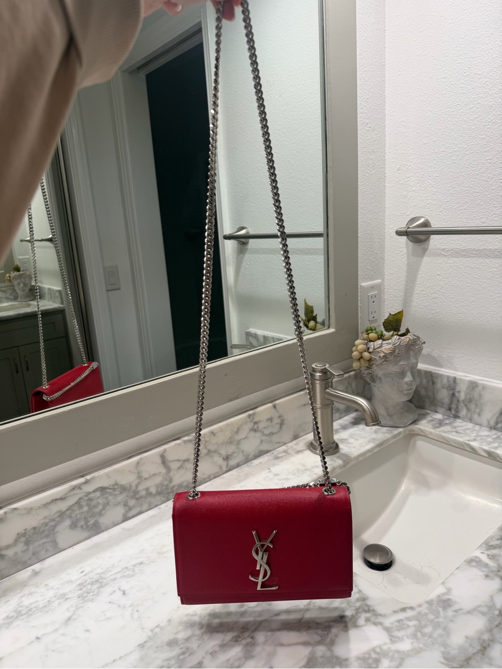 Saint Laurent YSL Kate red leather mini WOC - Picture 8 of 8